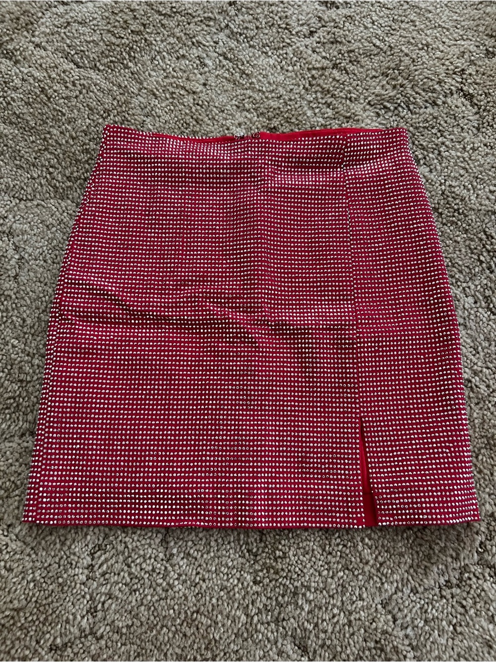 Red Studded Skirt:S